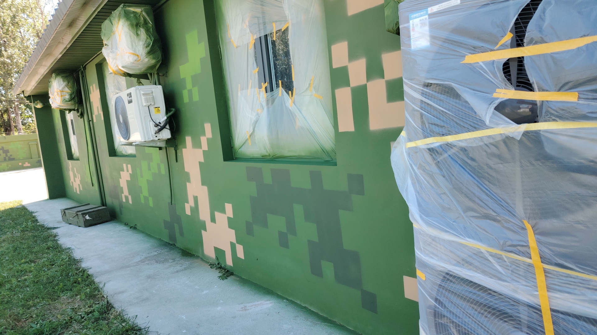 宝坻外墙迷彩漆施工多少钱 伪装迷彩漆  